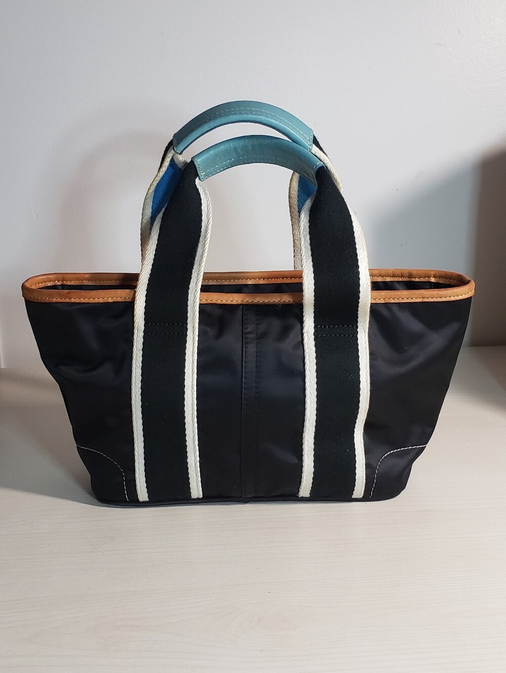 Washed- Coach Black and Blue Mini Tote Bag. Y2K - Picture 11 of 16